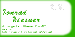 konrad wiesner business card